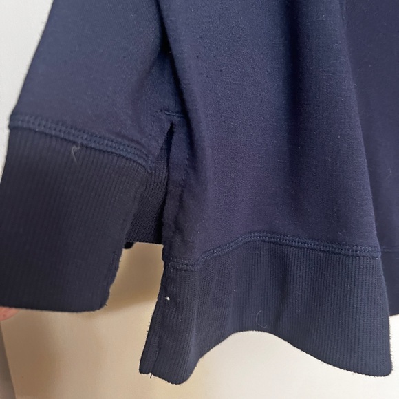 C Wonder woman’s long-sleeve navy pocket top with embroidered lettering Size S - Picture 4 of 5